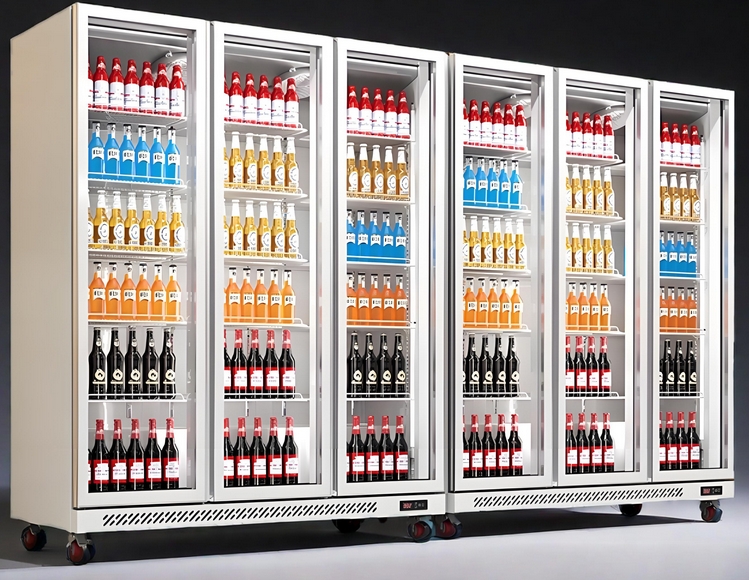Drink display fridge