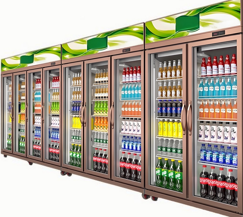 Drink display fridge