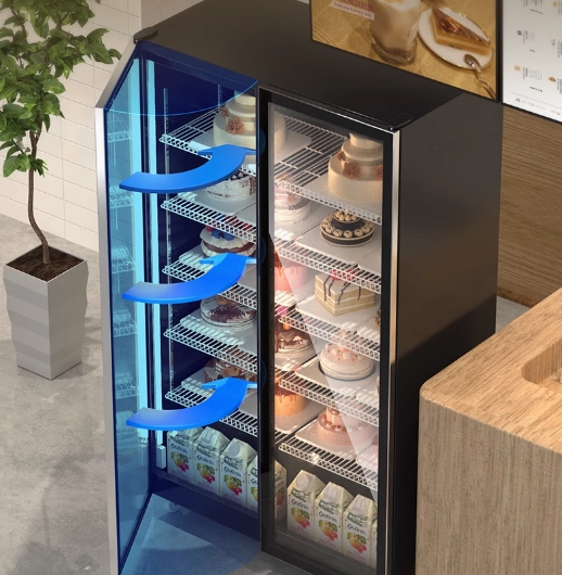 Upright cake display fridge