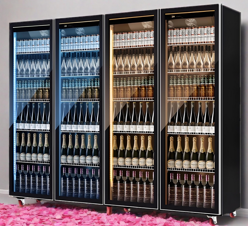 Commercial beverage cooler