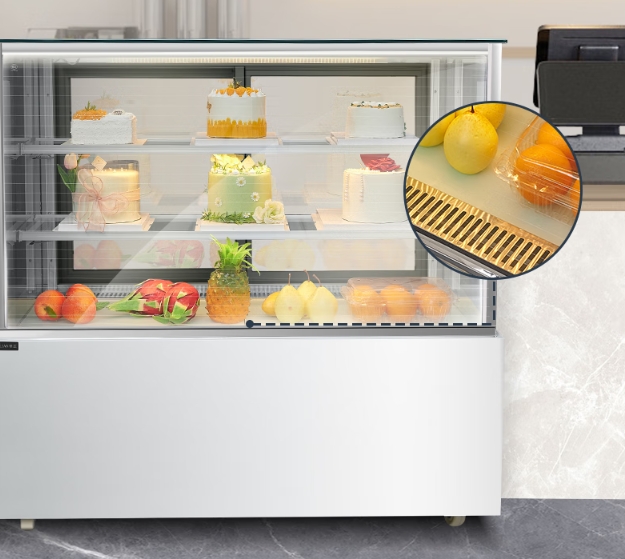 Refrigerated cake display