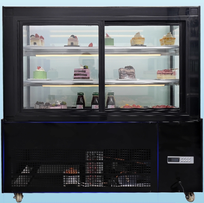 Refrigerated cake display