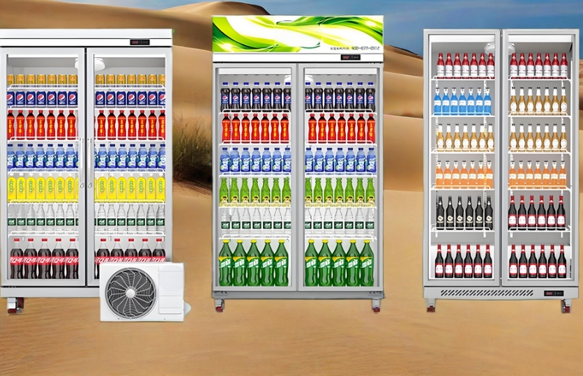 Drink display fridge