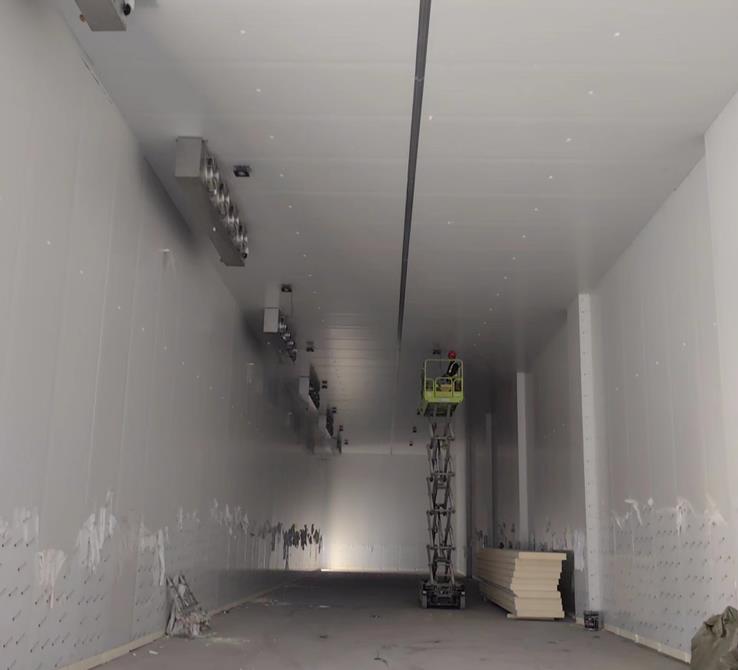 Semiconductor silicone rubber new material cold storage project